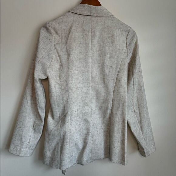 Paper Heart Lightweight Double Breasted Cotton/Linen Blazer Size Small - Picture 3 of 7